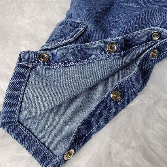 Carter's Vintage Denim Pull-On Cargo Pants 0-3 Months - Picture 4 of 8